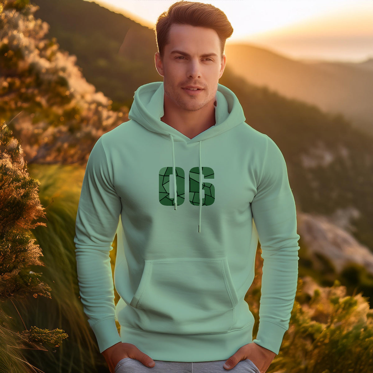 06 Number Unisex Hoodie | Personalized Number Hoodie for Men & Women