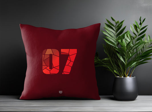 07 Number Square & Rectangle Pillow Cases | Print Deliver Plus by City Posters Plus