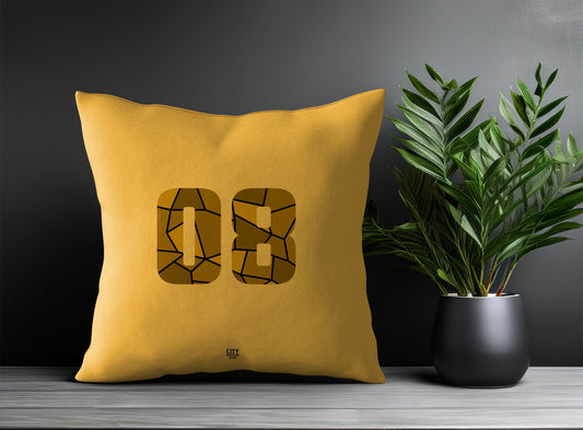 08 Number Square & Rectangle Pillow Cases | Print Deliver Plus by City Posters Plus