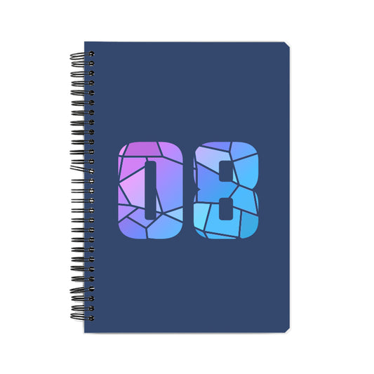08 Number Notebook (Navy Blue)