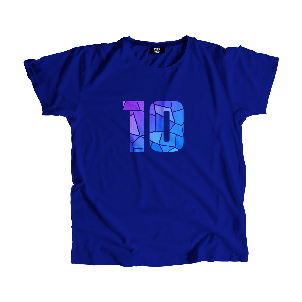 10 Number Men Unisex T-Shirt  (Royal Blue)| Classic Numeric Graphic Tee