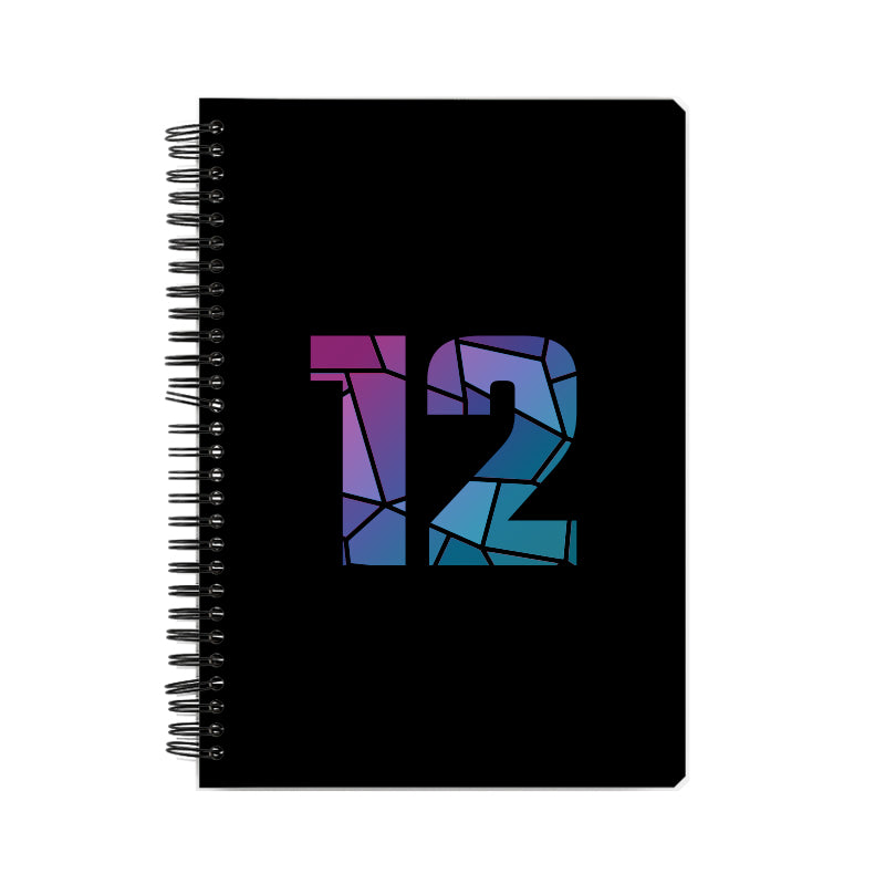 12 Number Notebook (Black)