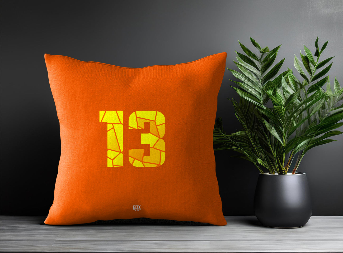 13 Number Square & Rectangle Pillow Cases | Print Deliver Plus by City Posters Plus