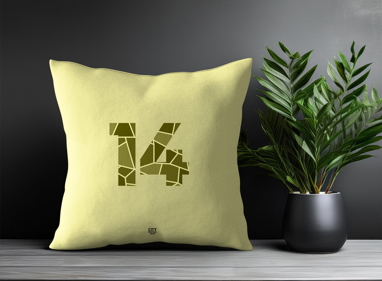 14 Number Square & Rectangle Pillow Cases | Print Deliver Plus by City Posters Plus