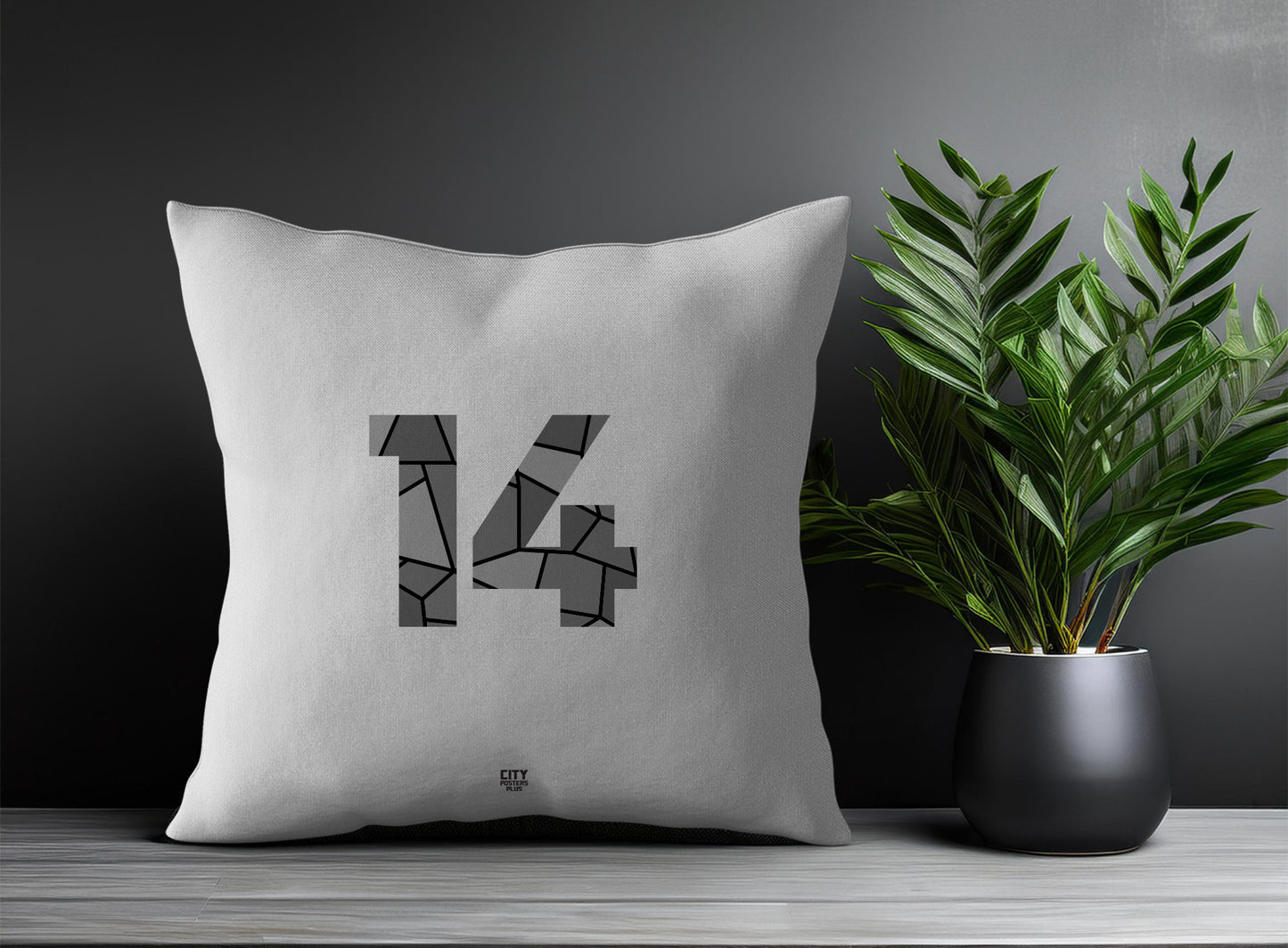 14 Number Square & Rectangle Pillow Cases | Print Deliver Plus by City Posters Plus