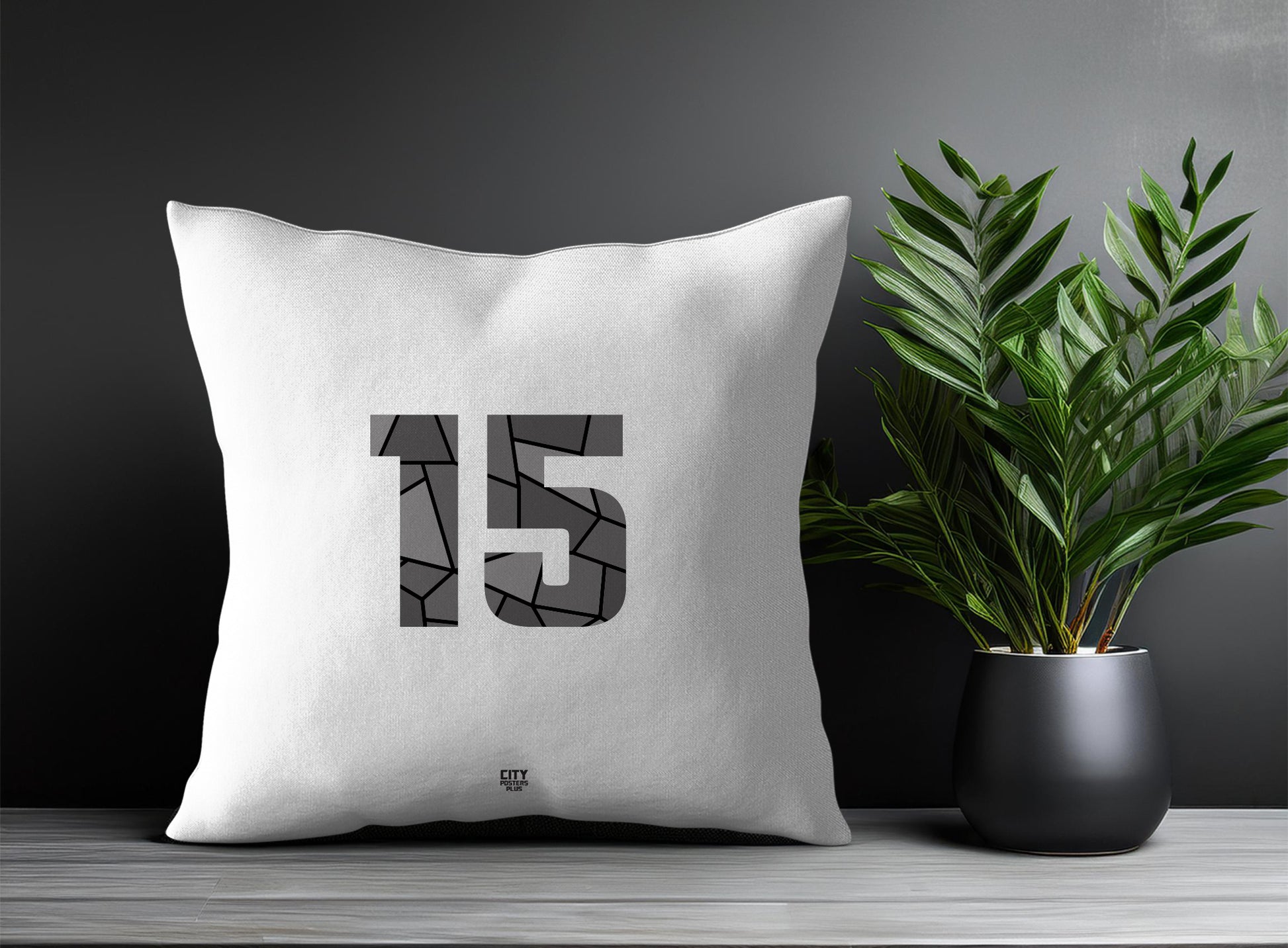 15 Number Square & Rectangle Pillow Cases | Print Deliver Plus by City Posters Plus