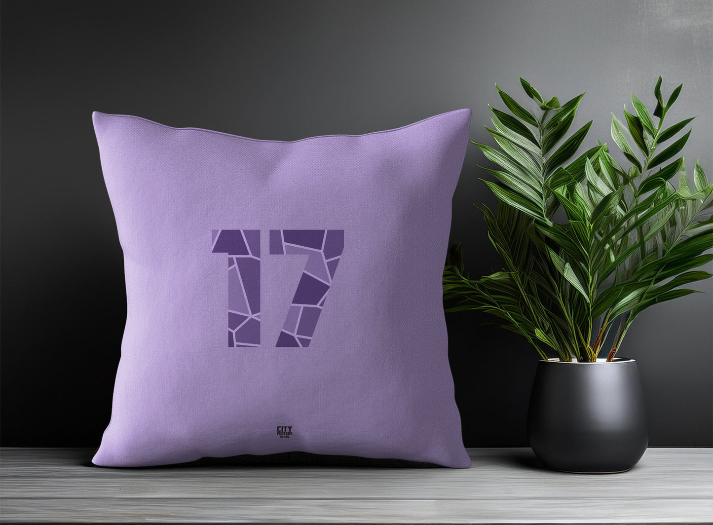 17 Number Square & Rectangle Pillow Cases | Print Deliver Plus by City Posters Plus
