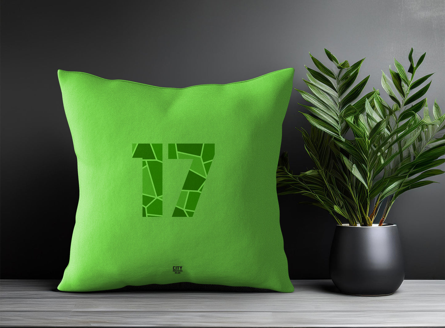 17 Number Square & Rectangle Pillow Cases | Print Deliver Plus by City Posters Plus