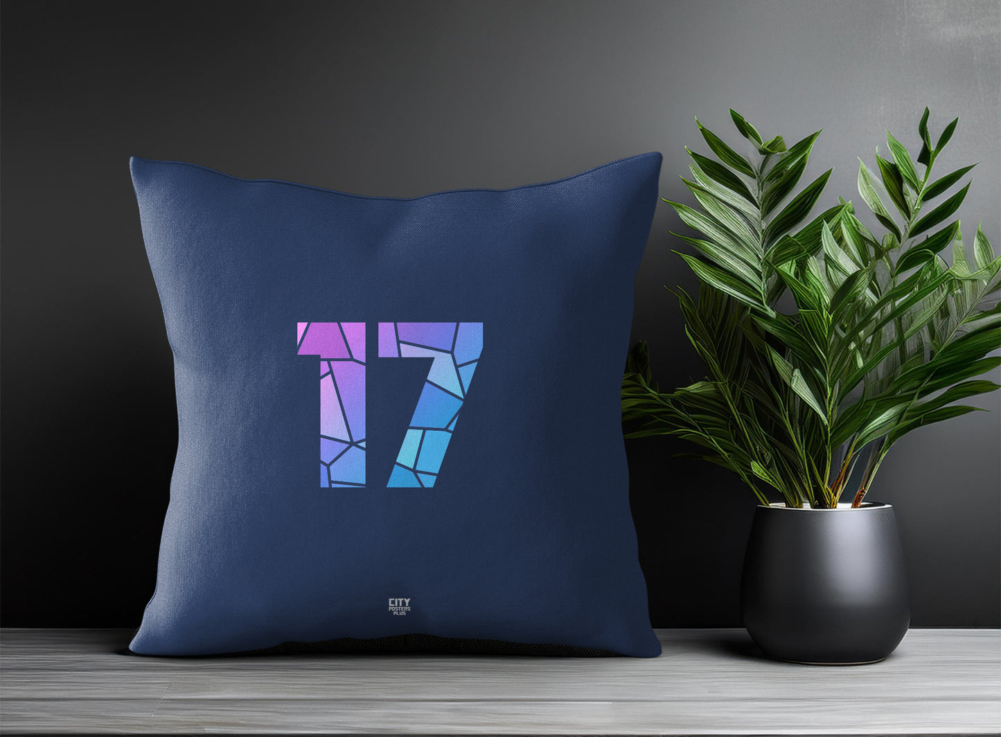 17 Number Square & Rectangle Pillow Cases | Print Deliver Plus by City Posters Plus