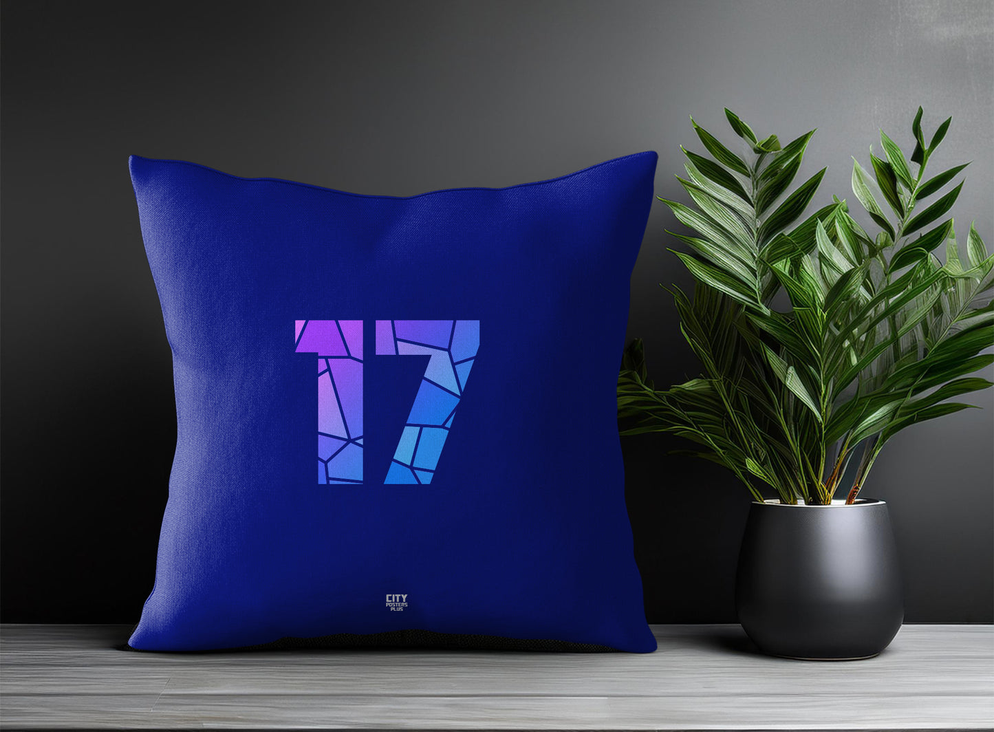 17 Number Square & Rectangle Pillow Cases | Print Deliver Plus by City Posters Plus