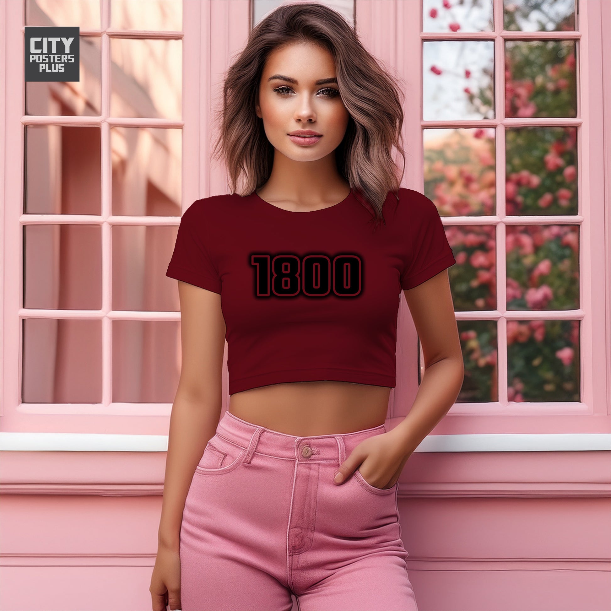1800 Women Crop Top | Vintage Birth Year Shirt | City Posters Plus