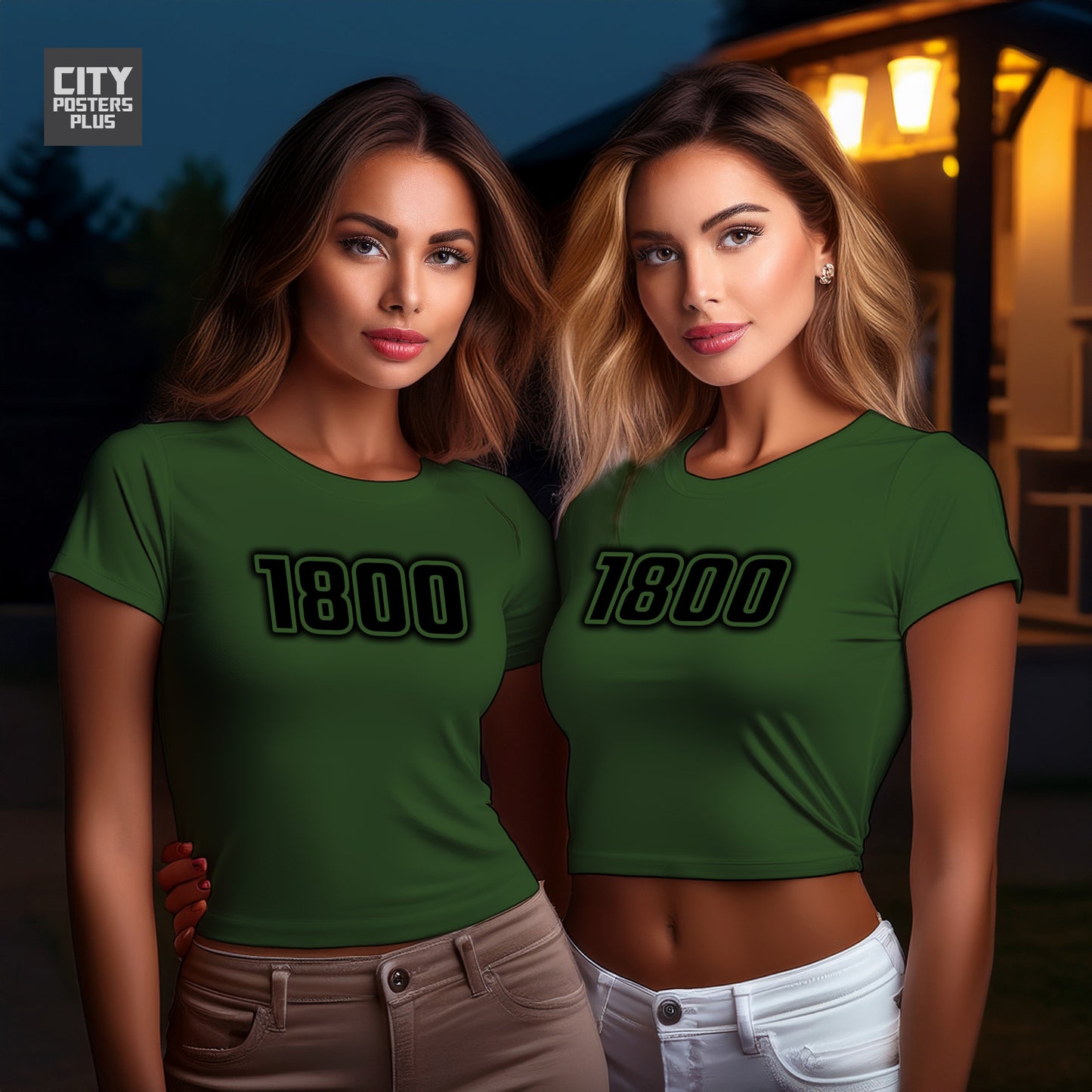 City Posters Plus 1800 Vintage Birth Year Women Crop Top