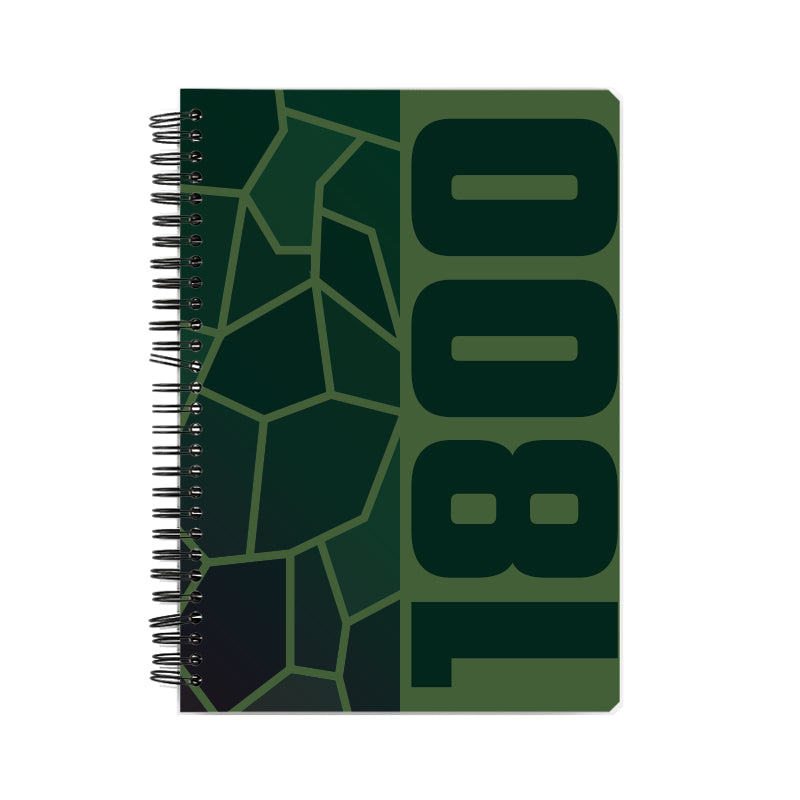 1800 Year Notebook (Olive Green)