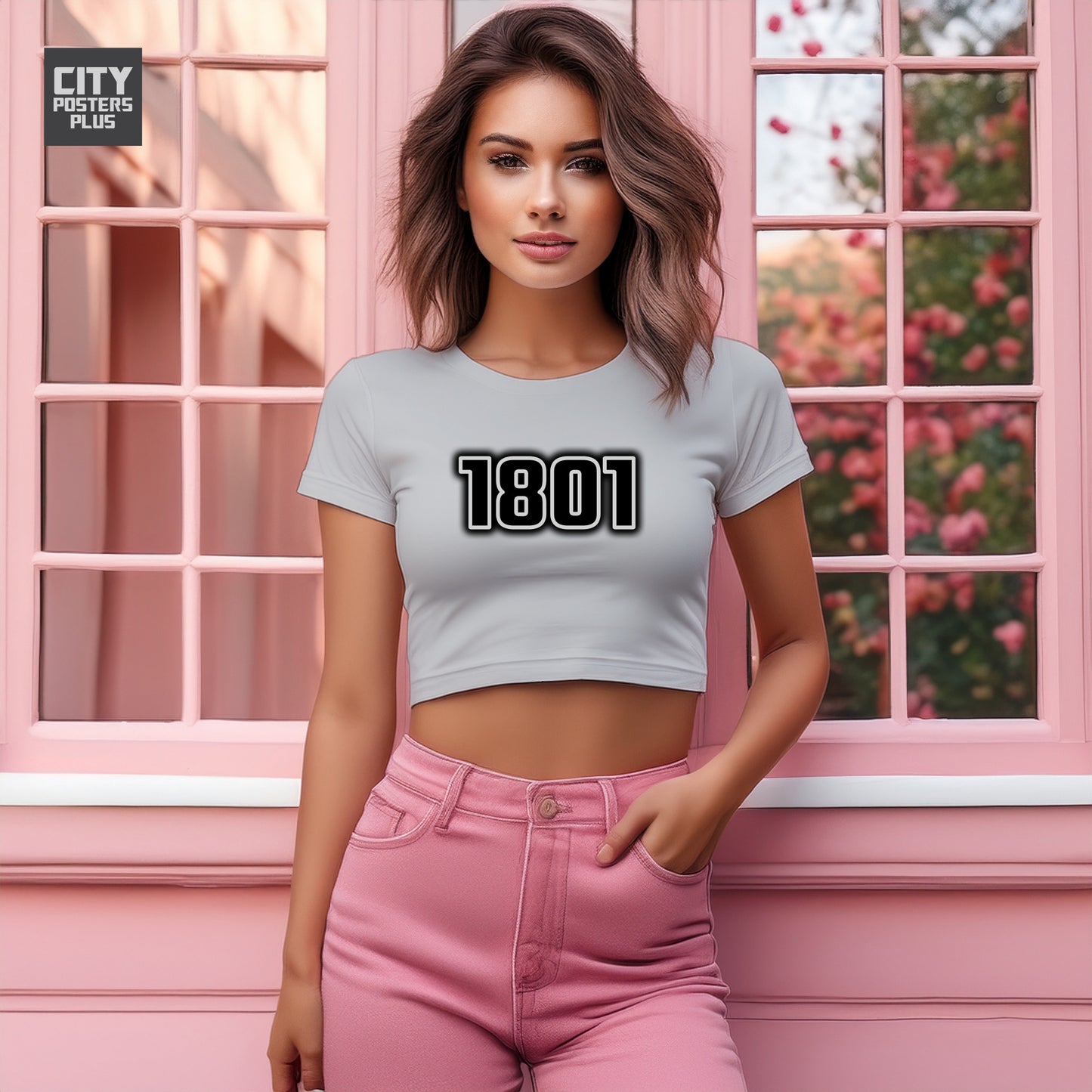 1801 Women Crop Top | Vintage Birth Year Shirt | City Posters Plus