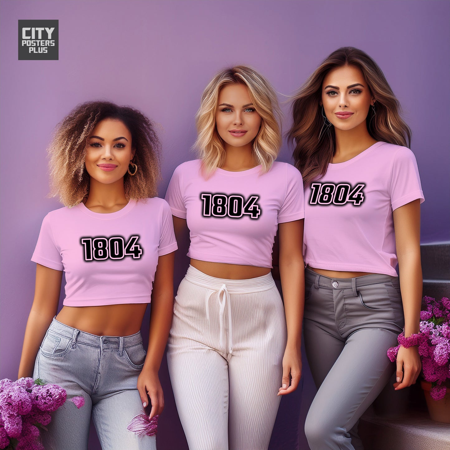 City Posters Plus 1804 Vintage Birth Year Women Crop Top