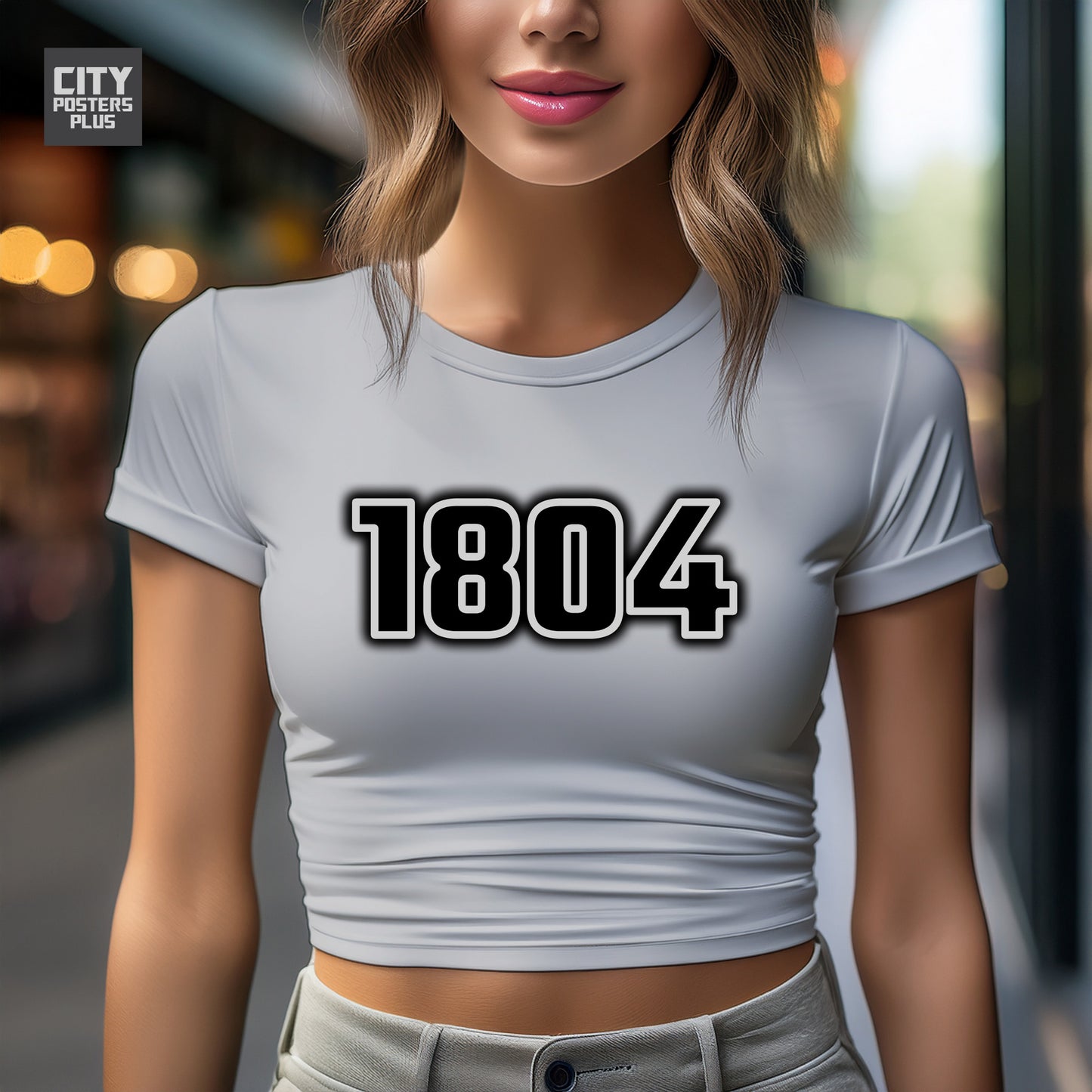 City Posters Plus 1804 Vintage Birth Year Women Crop Top