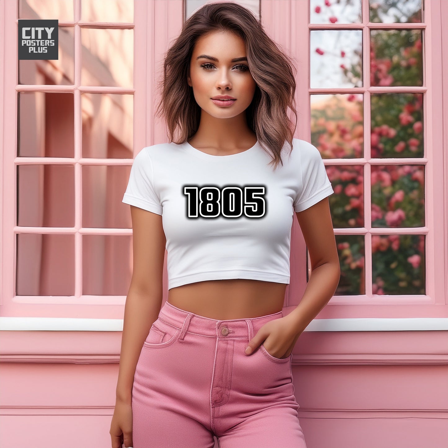 1805 Women Crop Top | Vintage Birth Year Shirt | City Posters Plus