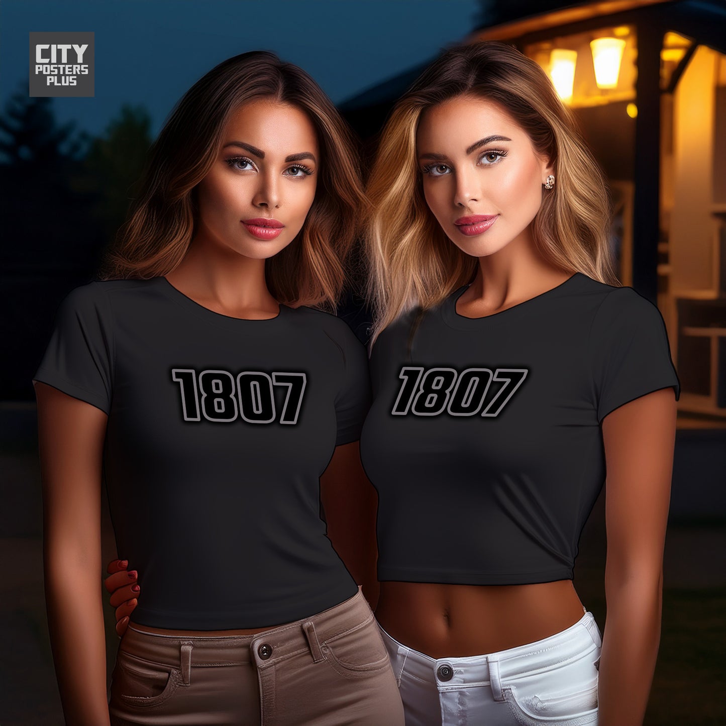 City Posters Plus 1807 Vintage Birth Year Women Crop Top