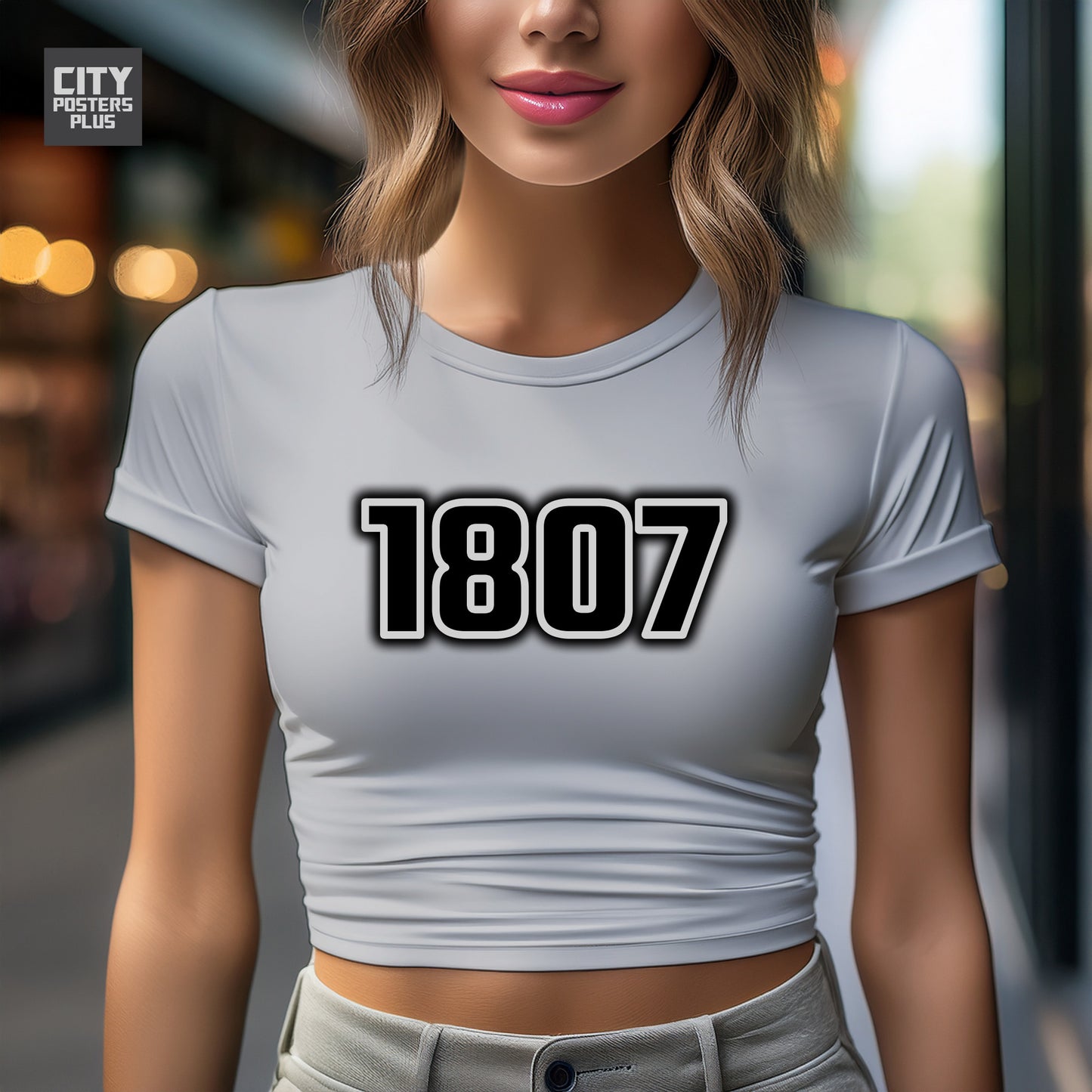 City Posters Plus 1807 Vintage Birth Year Women Crop Top