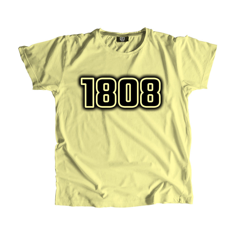 1808 Vintage Heritage Year Men Unisex T-Shirt (Butter Yellow)