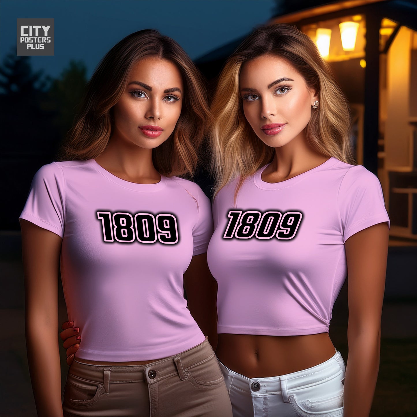 City Posters Plus 1809 Vintage Birth Year Women Crop Top