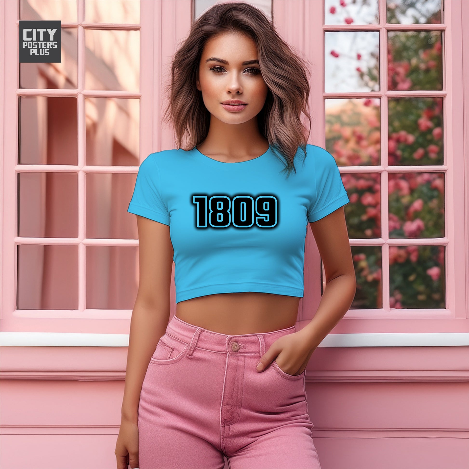 1809 Women Crop Top | Vintage Birth Year Shirt | City Posters Plus