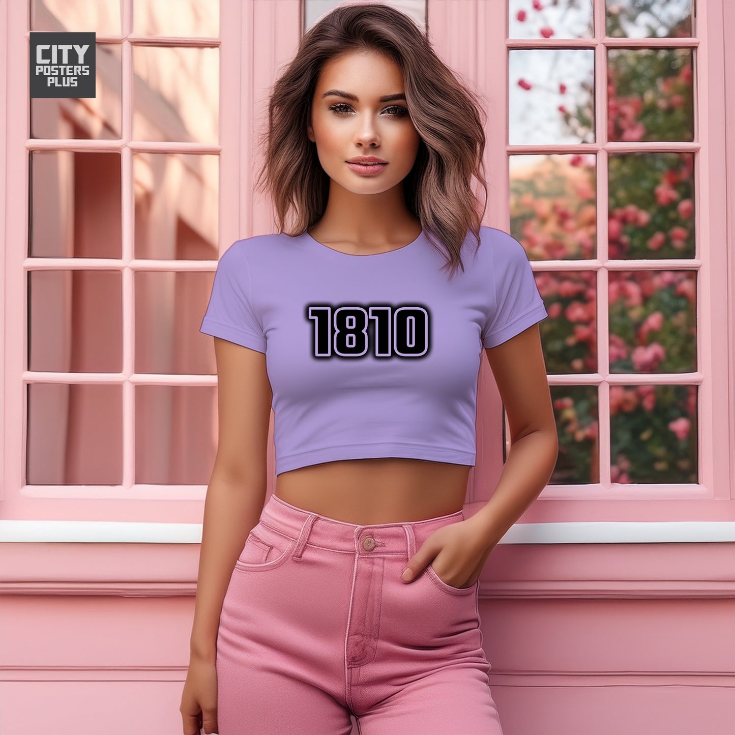 1810 Women Crop Top | Vintage Birth Year Shirt | City Posters Plus