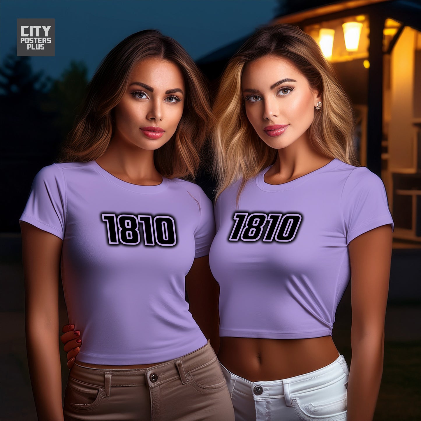City Posters Plus 1810 Vintage Birth Year Women Crop Top