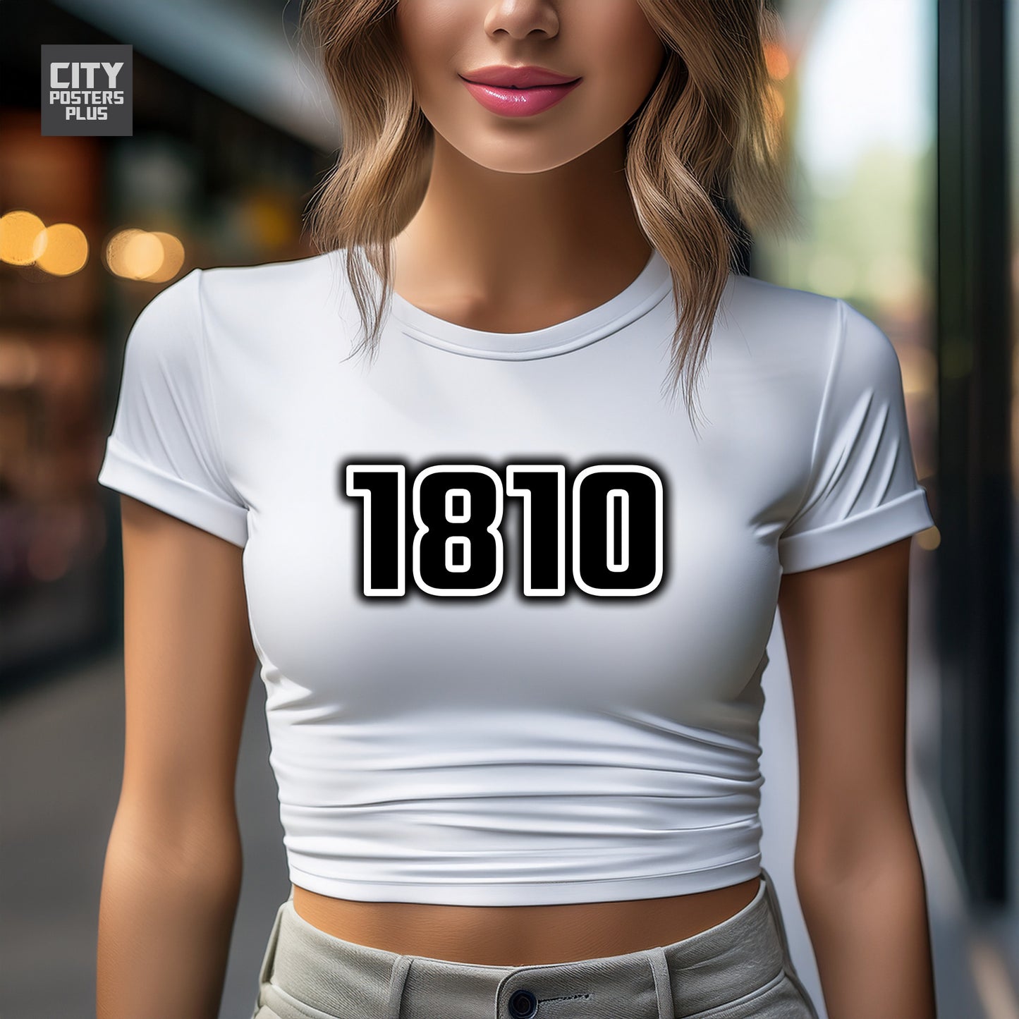 City Posters Plus 1810 Vintage Birth Year Women Crop Top