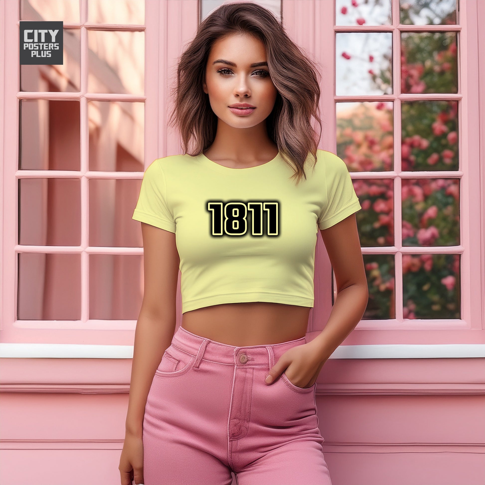 1811 Women Crop Top | Vintage Birth Year Shirt | City Posters Plus