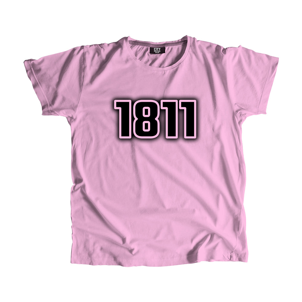 1811 Vintage Heritage Year Men Unisex T-Shirt (Light Pink)
