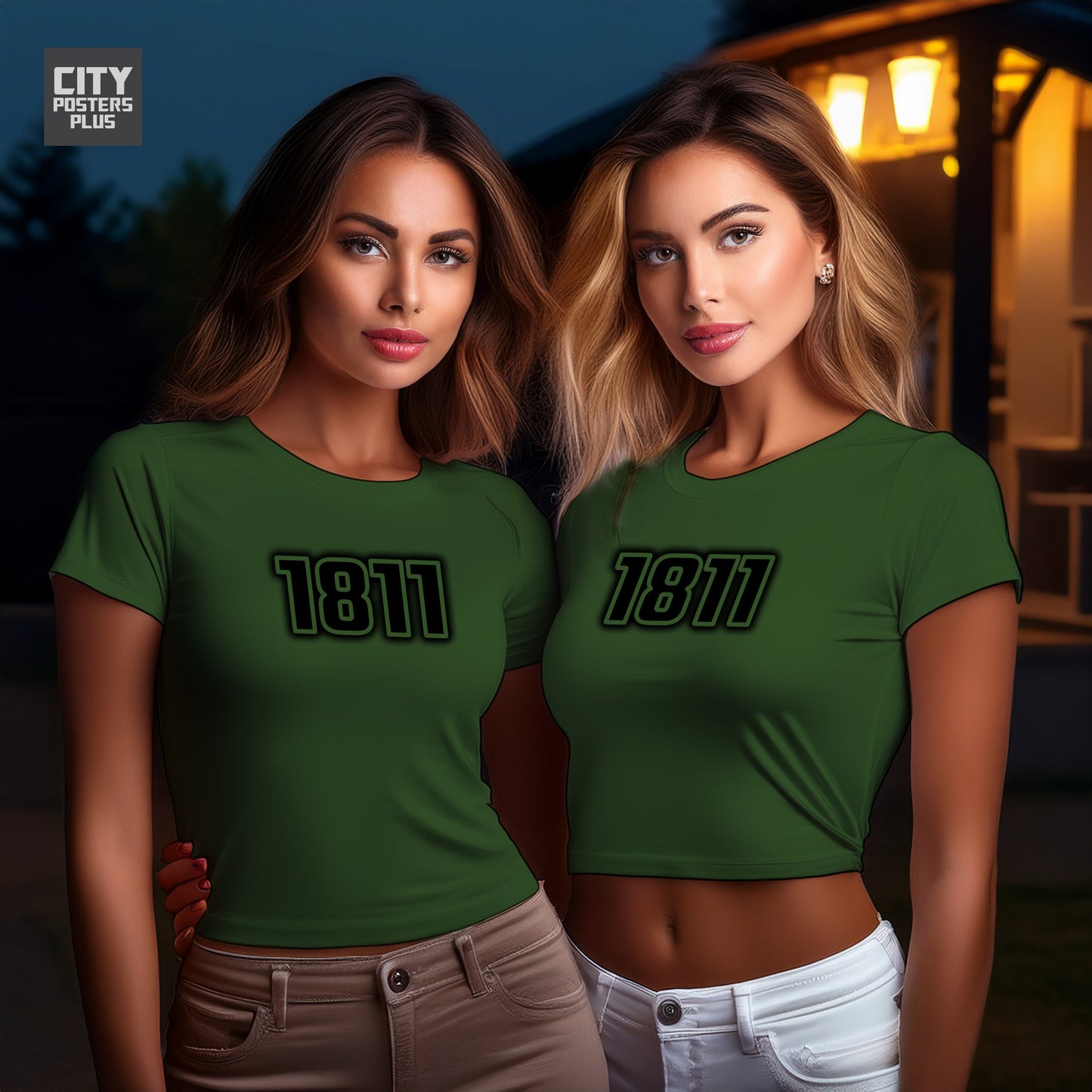 City Posters Plus 1811 Vintage Birth Year Women Crop Top