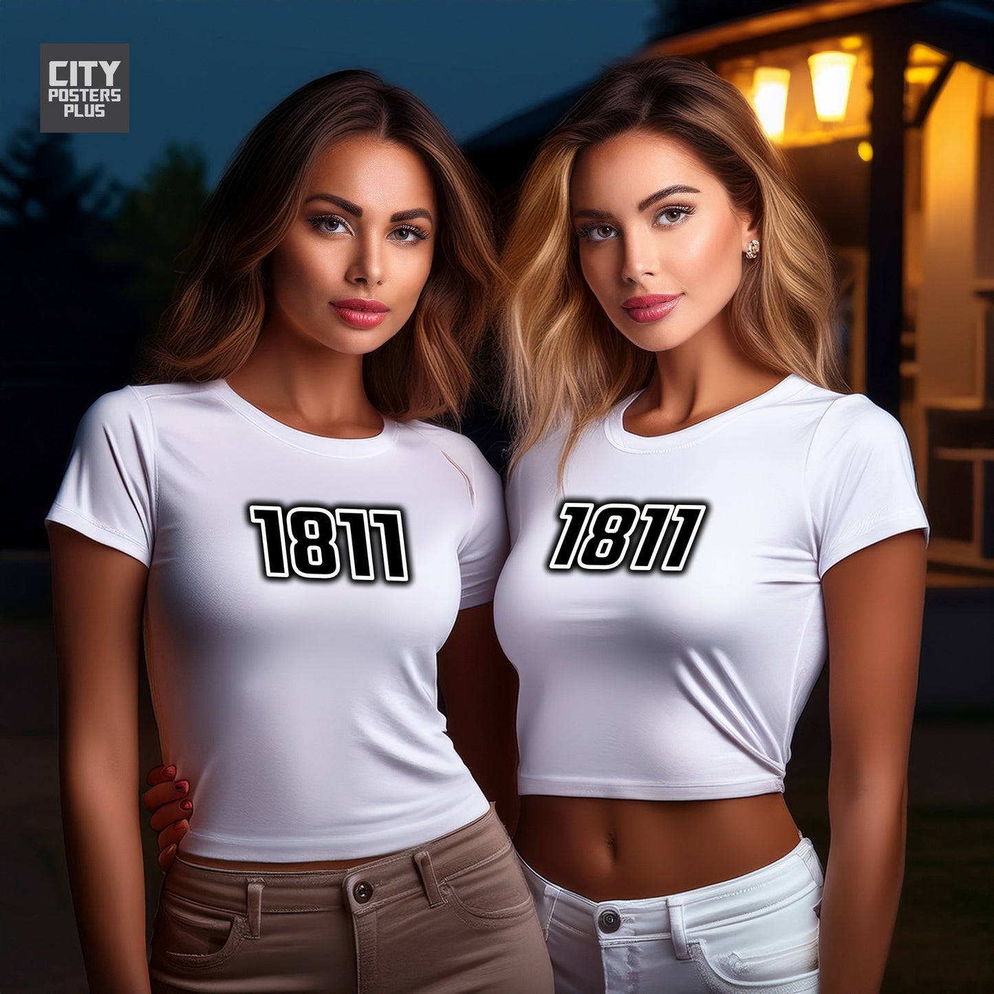 City Posters Plus 1811 Vintage Birth Year Women Crop Top