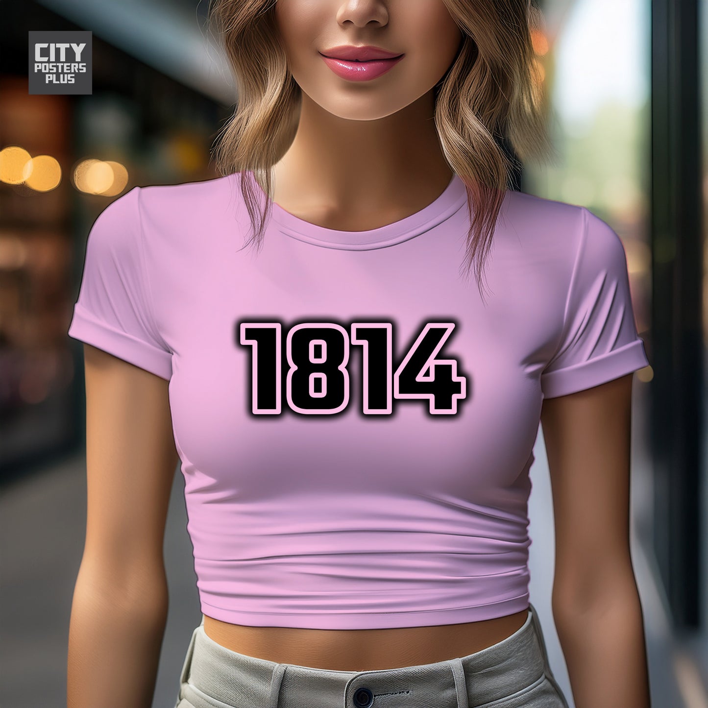 City Posters Plus 1814 Vintage Birth Year Women Crop Top