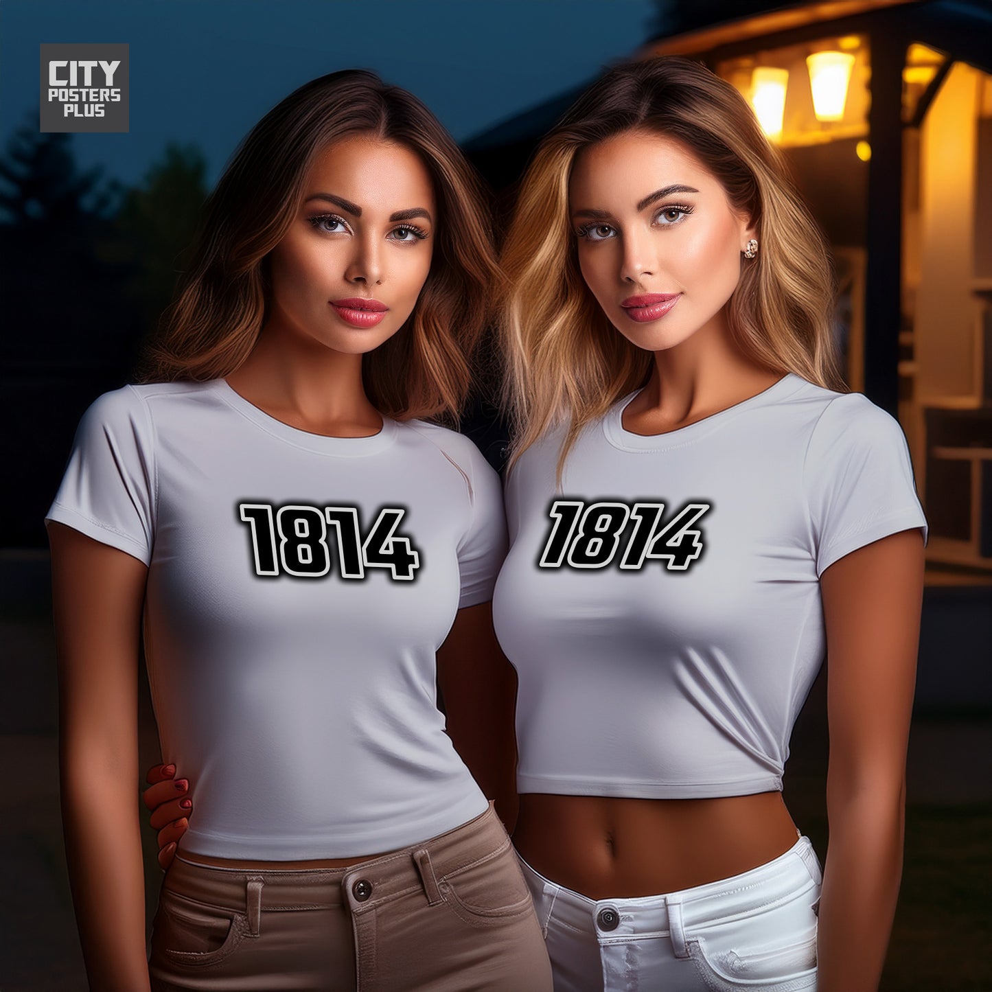 City Posters Plus 1814 Vintage Birth Year Women Crop Top
