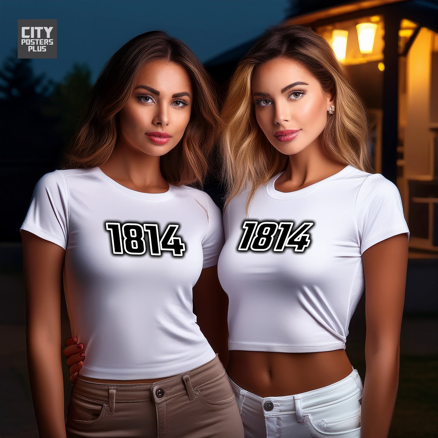 City Posters Plus 1814 Vintage Birth Year Women Crop Top