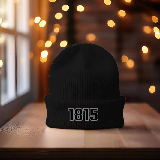 1815 Year Cuffed Beanie (Black)