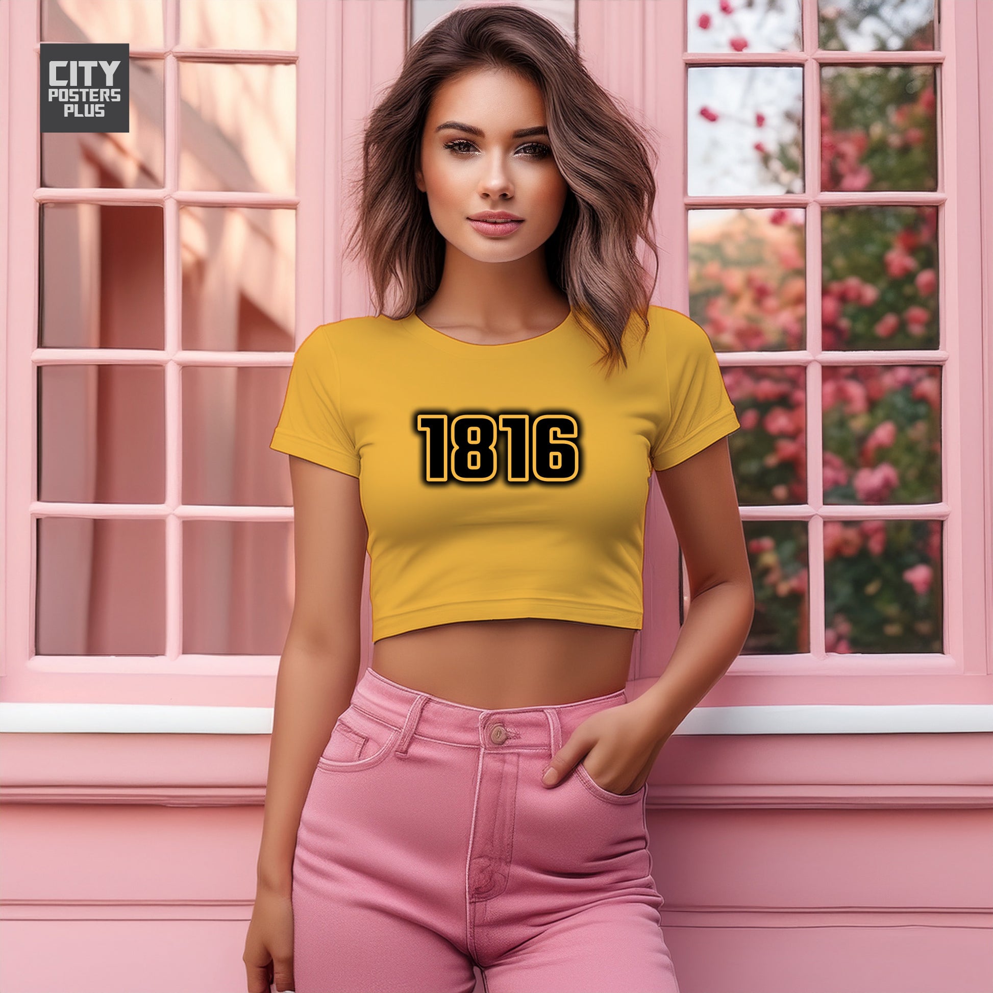 1816 Women Crop Top | Vintage Birth Year Shirt | City Posters Plus