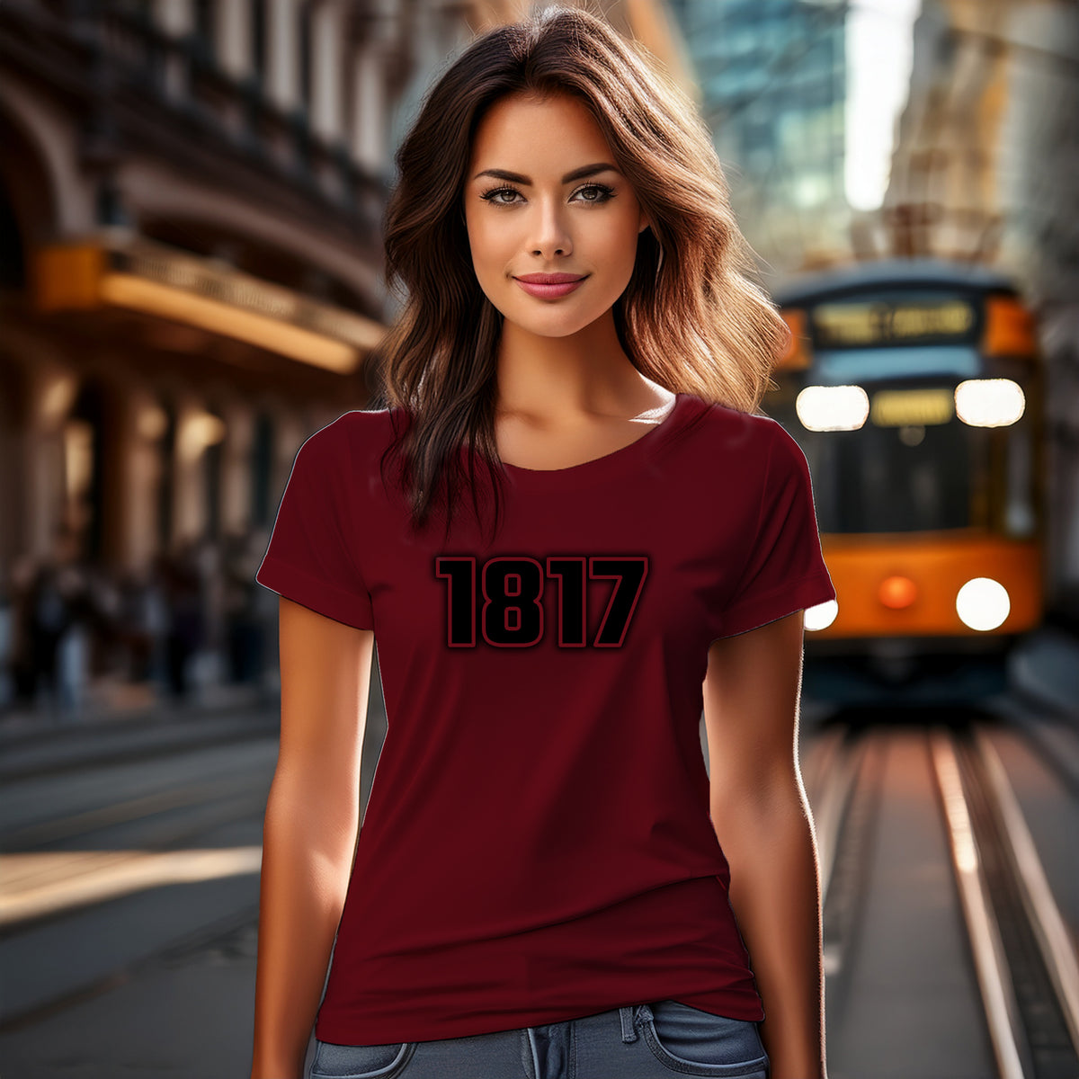 1817 Women T-Shirt | Vintage Birth Year Shirt | City Posters Plus
