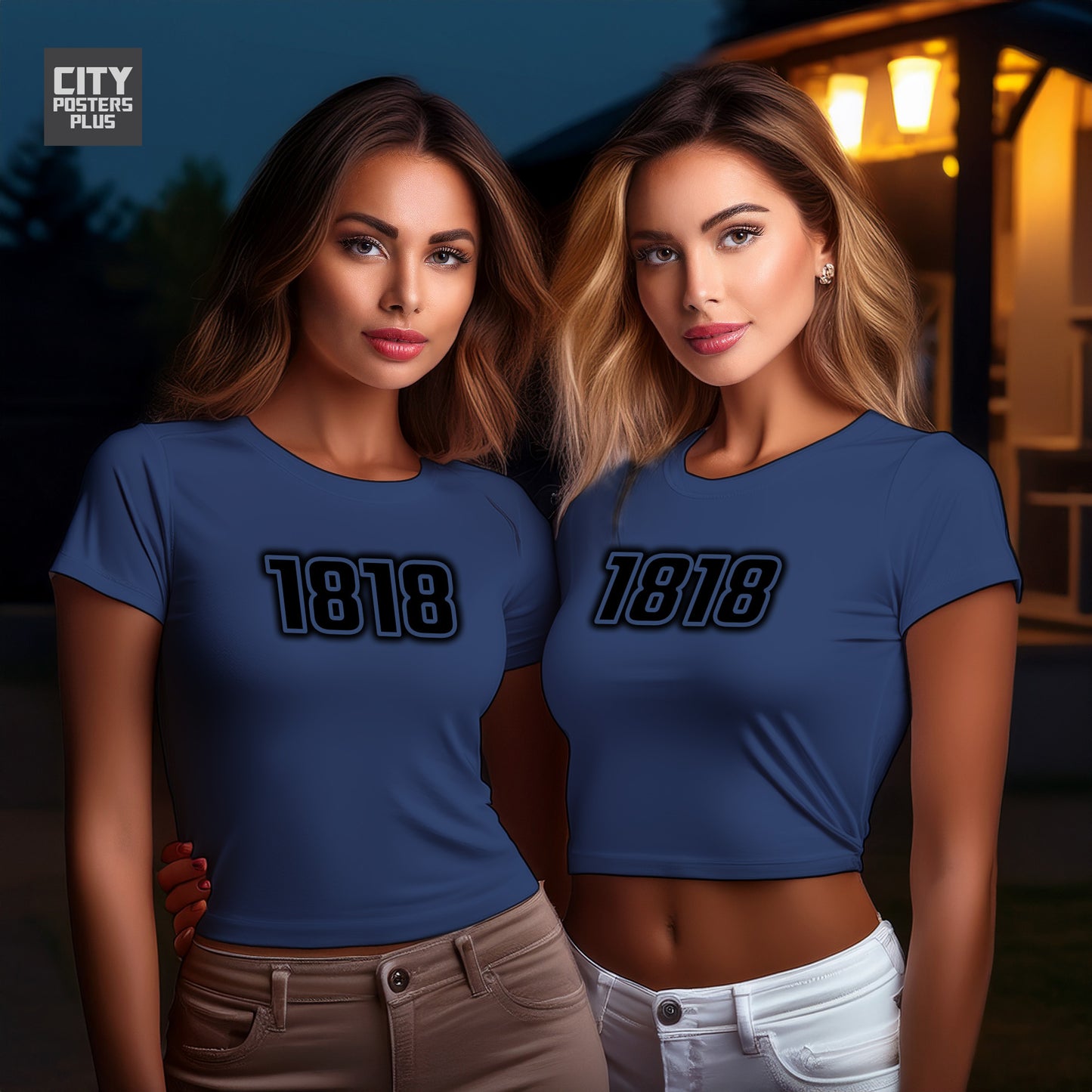 City Posters Plus 1818 Vintage Birth Year Women Crop Top