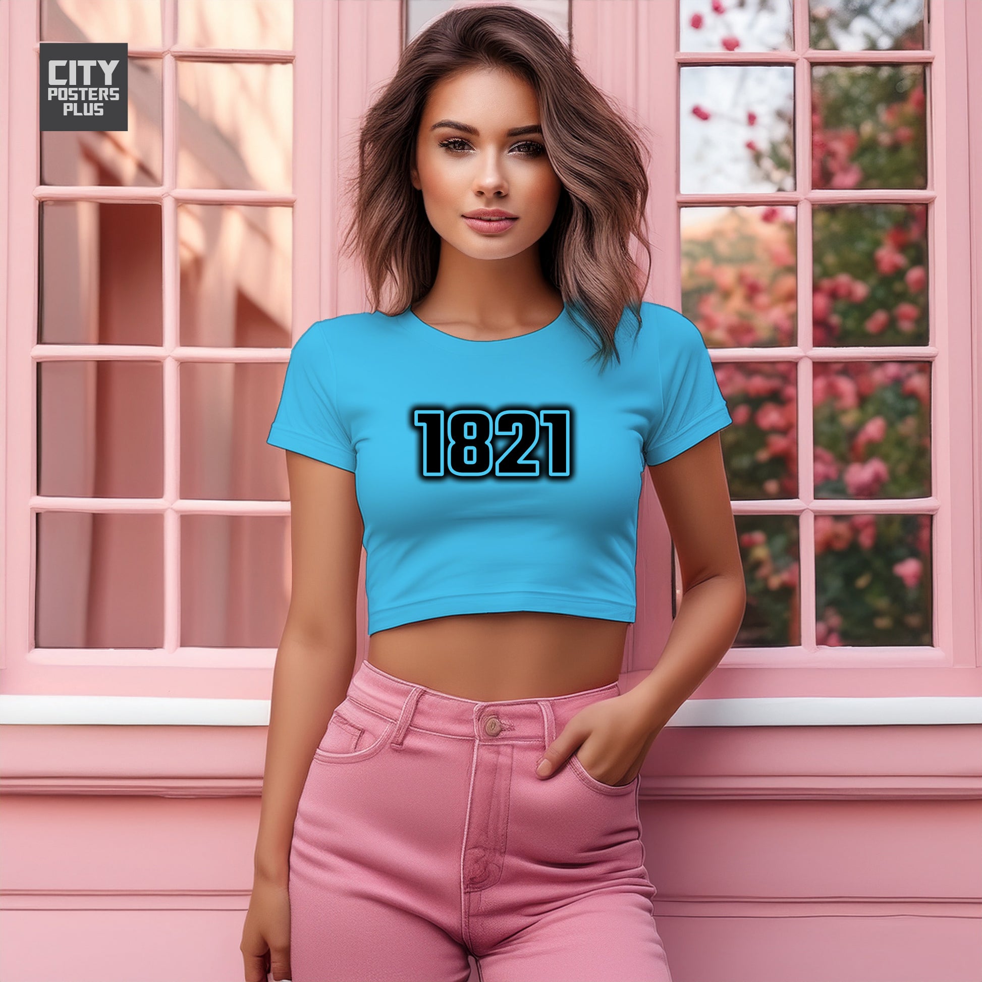 1821 Women Crop Top | Vintage Birth Year Shirt | City Posters Plus