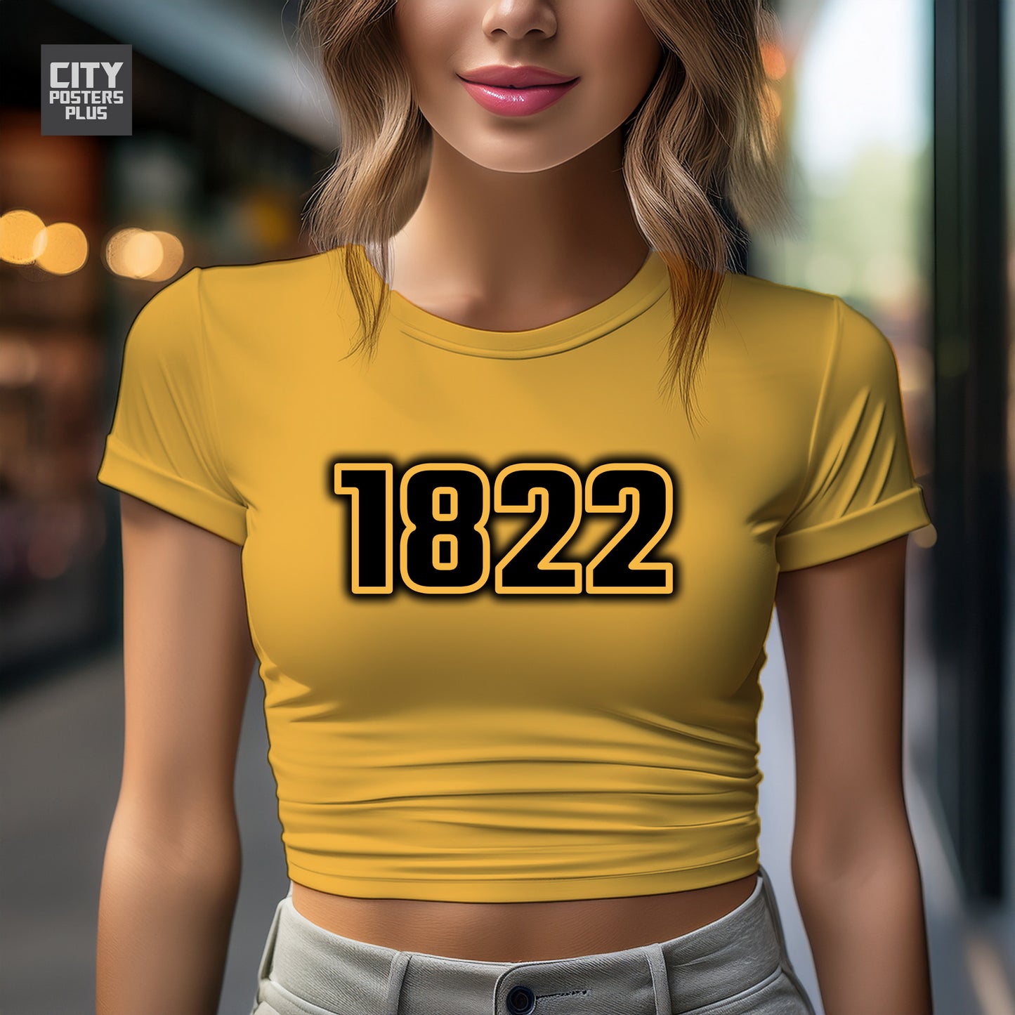 City Posters Plus 1822 Vintage Birth Year Women Crop Top