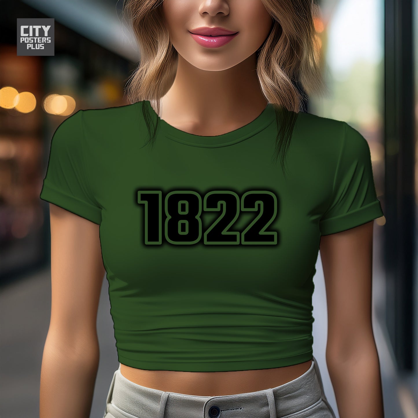 City Posters Plus 1822 Vintage Birth Year Women Crop Top