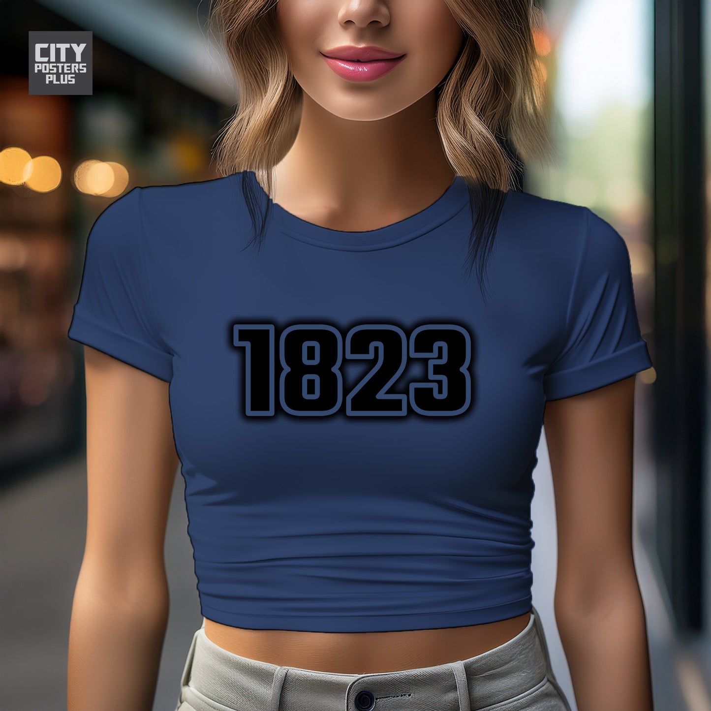 City Posters Plus 1823 Vintage Birth Year Women Crop Top