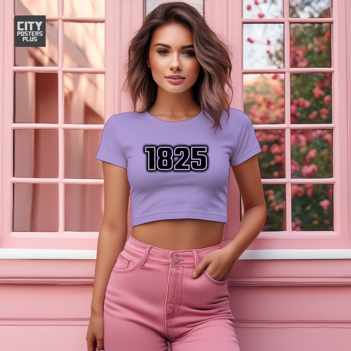 1825 Women Crop Top | Vintage Birth Year Shirt | City Posters Plus