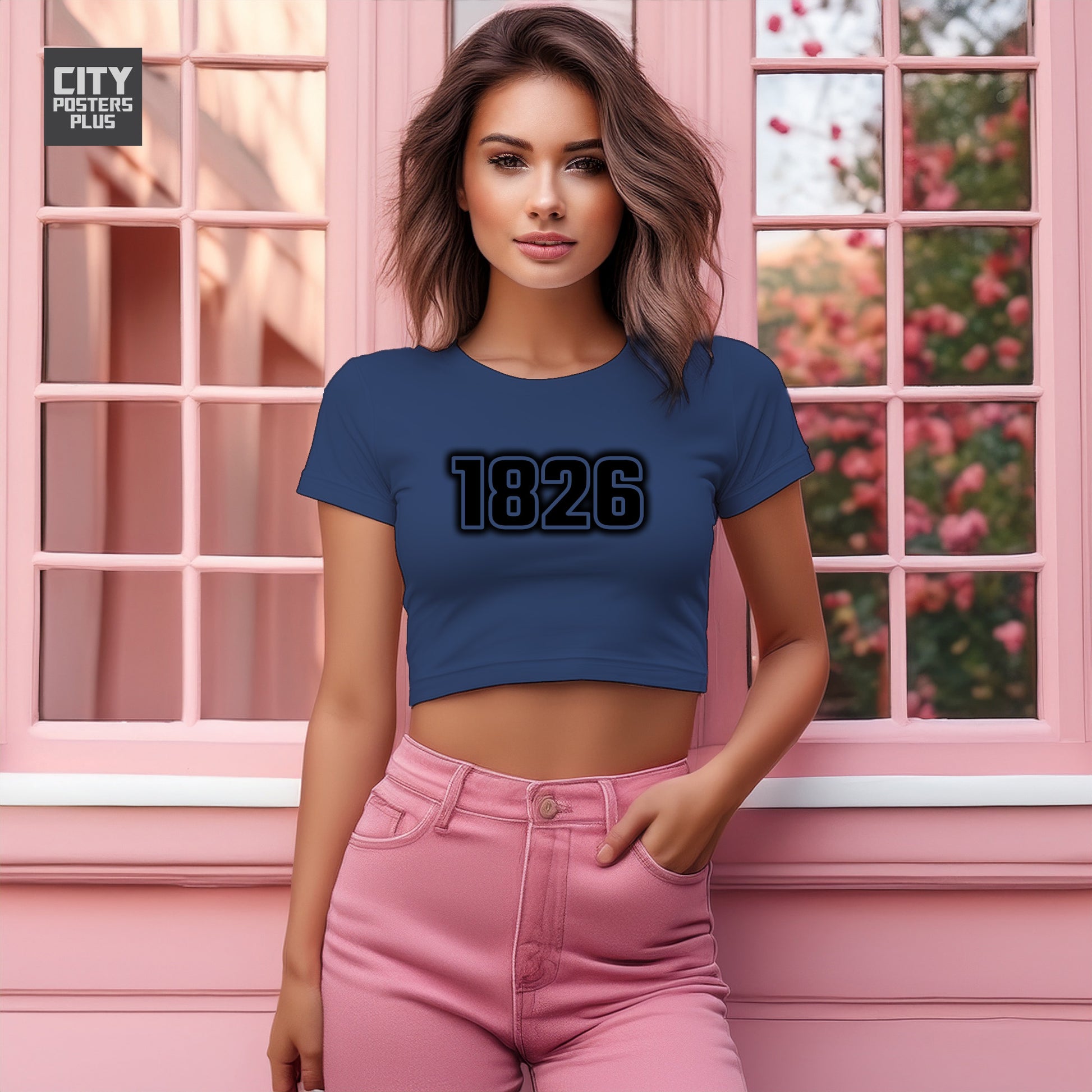 1826 Women Crop Top | Vintage Birth Year Shirt | City Posters Plus