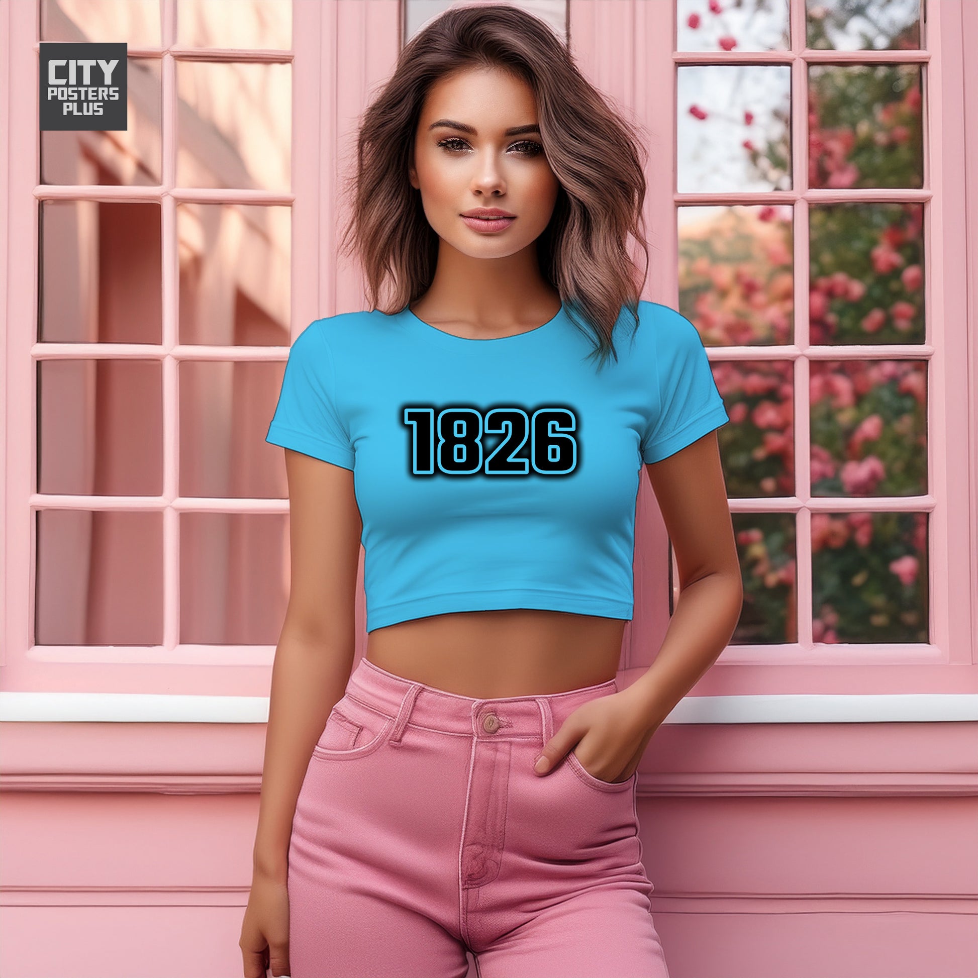 1826 Women Crop Top | Vintage Birth Year Shirt | City Posters Plus