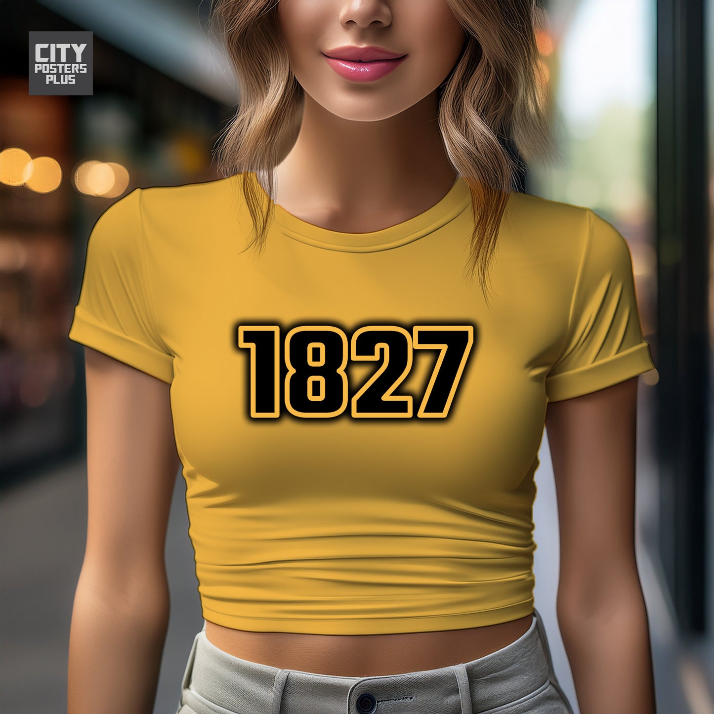City Posters Plus 1827 Vintage Birth Year Women Crop Top