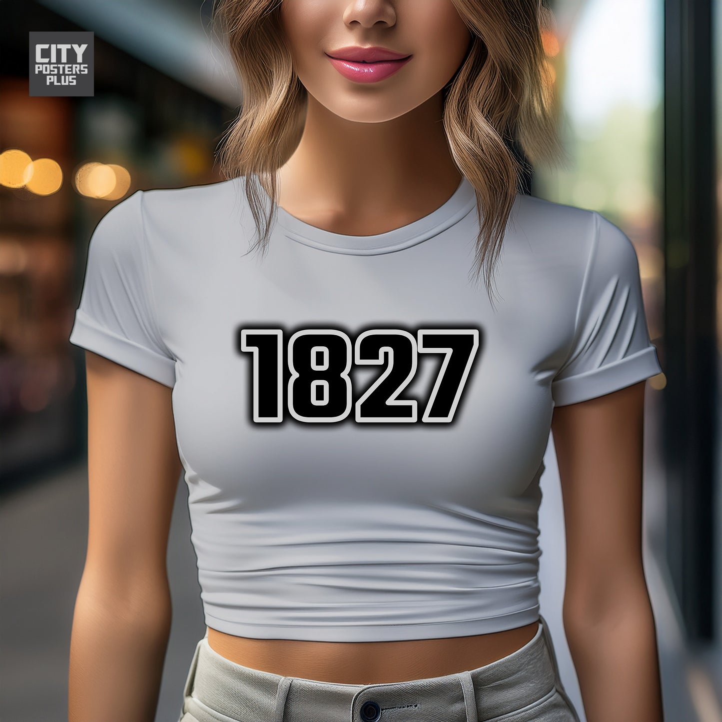 City Posters Plus 1827 Vintage Birth Year Women Crop Top