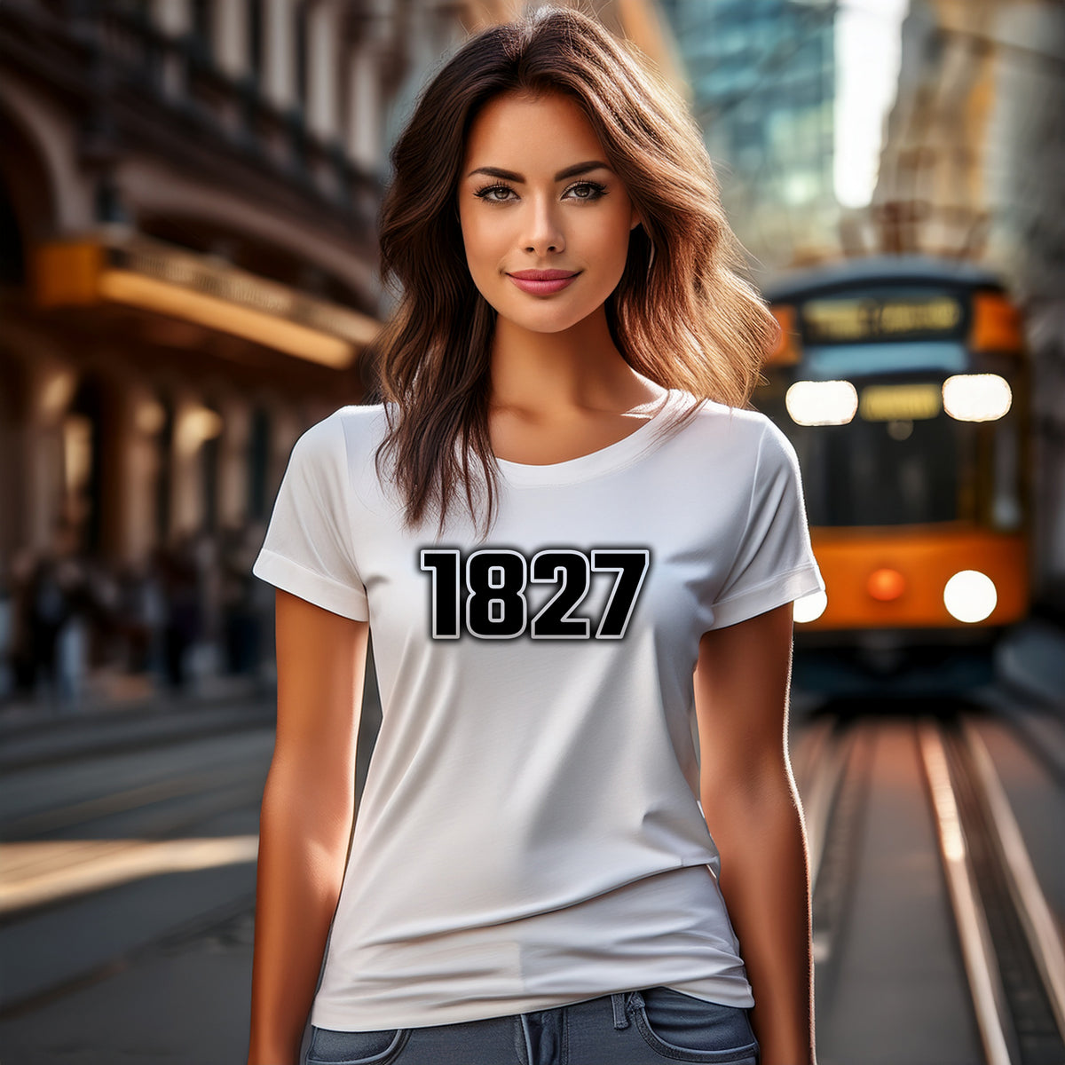 1827 Women T-Shirt | Vintage Birth Year Shirt | City Posters Plus